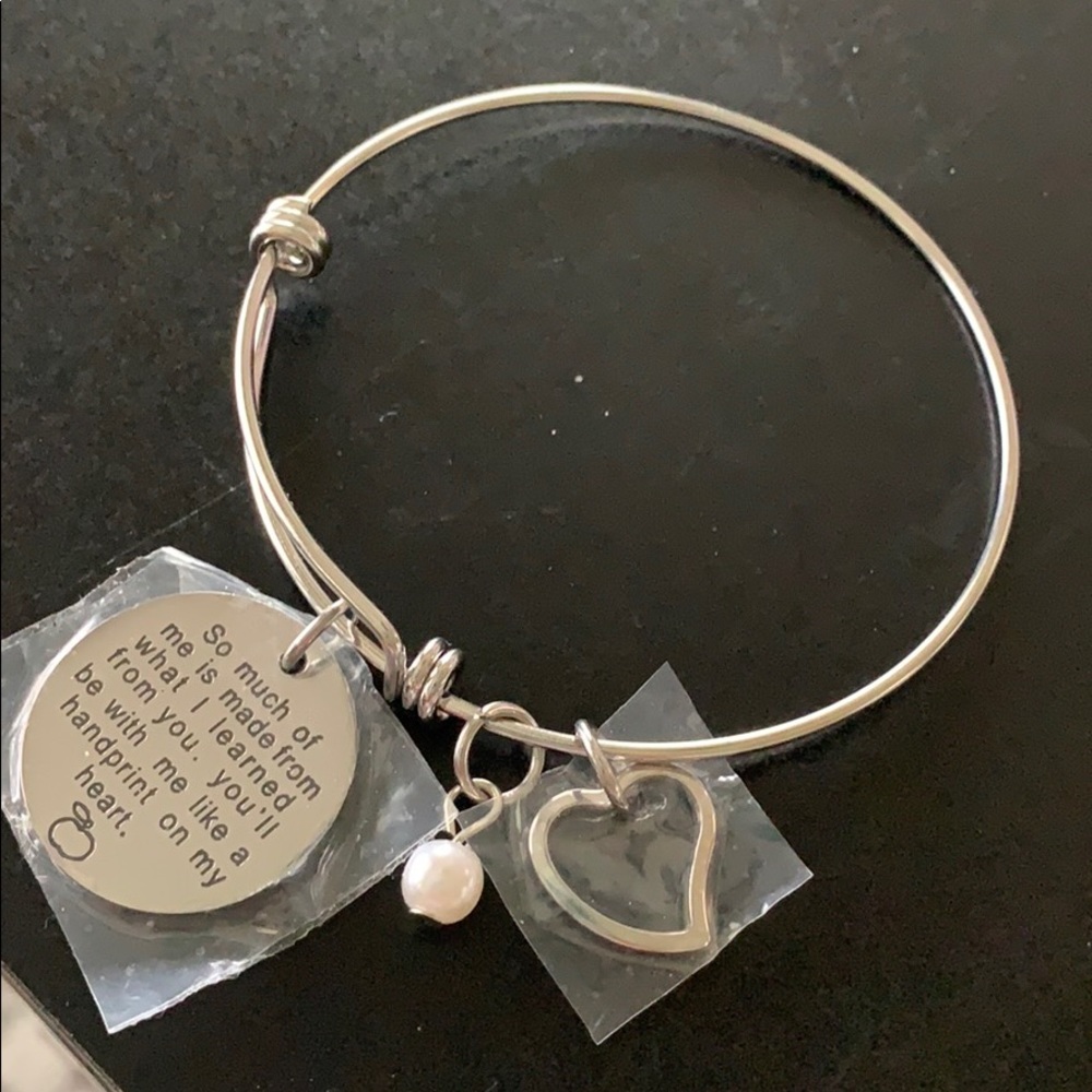 Silver Teacher Bracelet